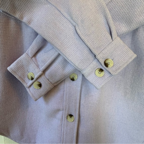 RD Style Lavender Purple Blaire Shacket Longsleeve Shirt Jacket Women's Medium - Picture 11 of 16